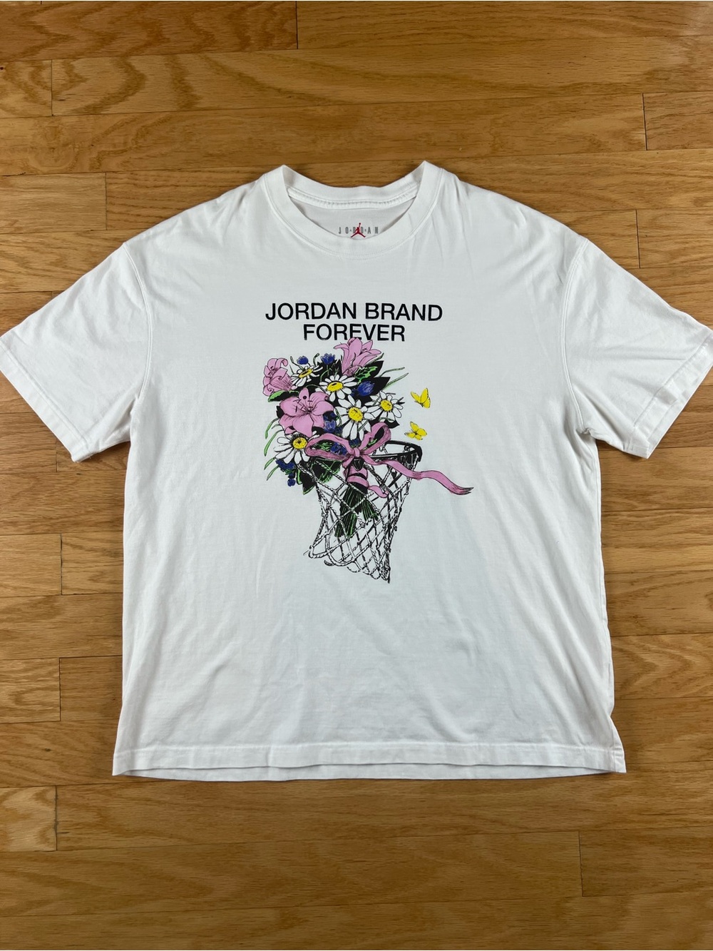 Jordan Brand Forever Floral Basketball Hoop Graphic Tee